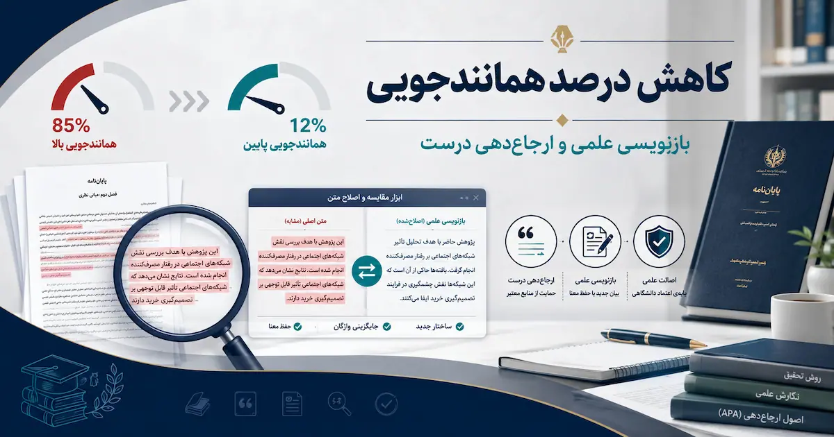 مشابهت پایان نامه