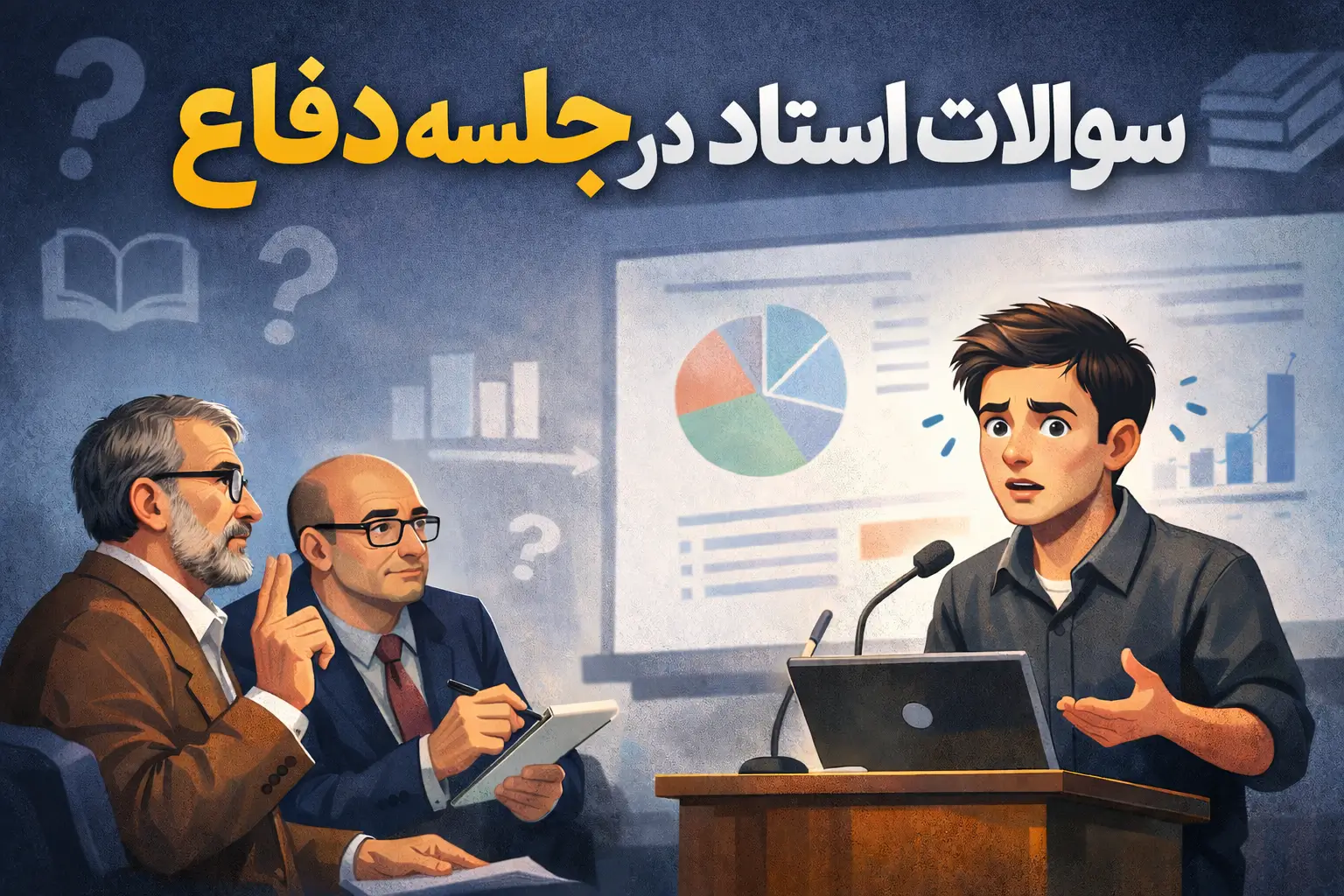 اساتید در جلسه دفاع چه سوالاتی می پرسند؟ و چگونه باید جواب داد؟